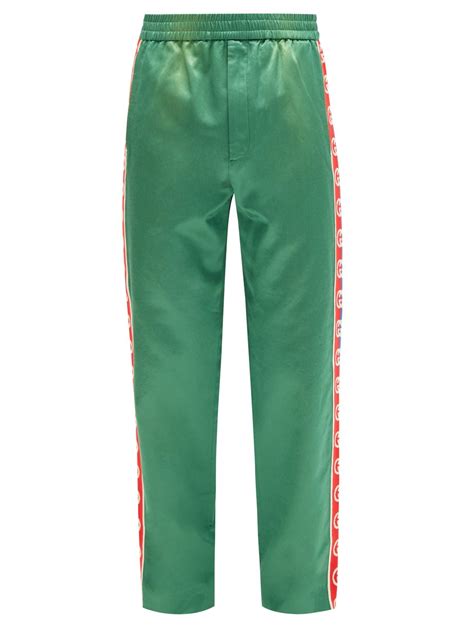 gucci green track pants|More.